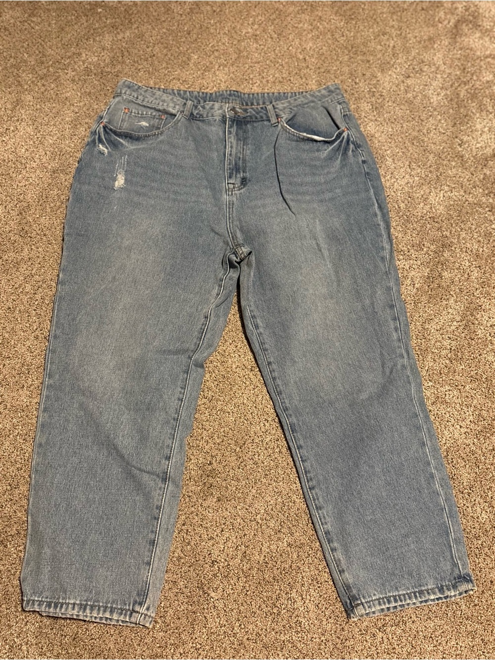 SHEIN Light Blue Boyfriend Jeans - Relaxed Fit